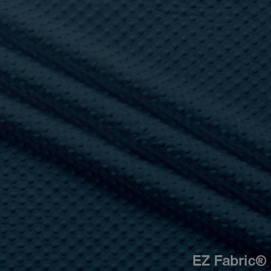 MINKY- Dimple Dots NAVY from EZ Fabric