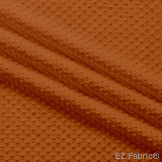 MINKY- Dimple Dots RUST from EZ Fabric