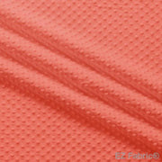 MINKY- Dimple Dots SALMON from EZ Fabric