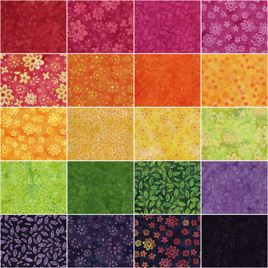 Jelly Roll - Spring Fling from Island Batiks - 40 Strips 2.5"x44"