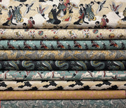 Kimono & Koi 10 Half-Yard GOLD Bundle from Paintbrush Studios