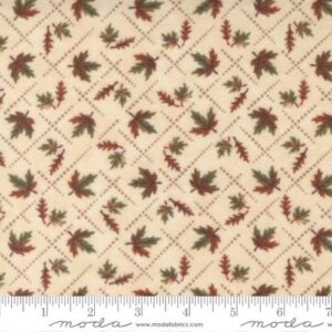 Diamond Leaves in Cream Beige FLANNEL from Fall Melody Flannel Collection by Moda Fabrics