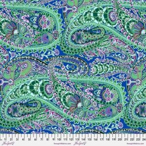 Paisley Jungle in Cobalt Blue from the Kaffe Fassett Collective by Free Spirit Fabric