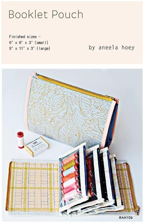 Booklet Pouch Bag Pattern by Aneela Hoey | CaliQuiltCo