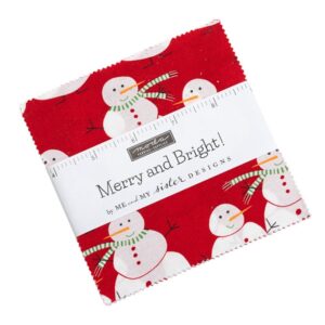 Merry and Bright 5" Charm Pack  from Moda Fabrics - 42 Squares