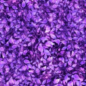 Blossom in Leaves & Vines Purple from QT Fabrics
