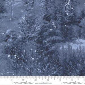 Forest Frost in Night Sky Dark Blue from Blizzard Blues Collection by Moda Fabrics