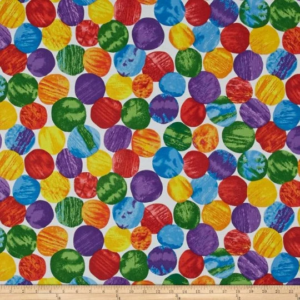 The Very Hungry Caterpillar Abstract GIANT Dots From Andover Fabrics by Eric Carle