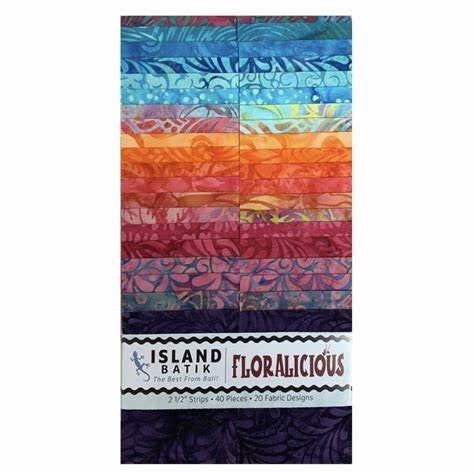 Floralicious Jelly Roll from Island Batiks - CaliQuiltCo