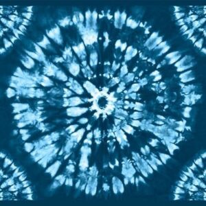 Circle 36" Panel in Blue from Katori Collection by Blank Quilting Co.