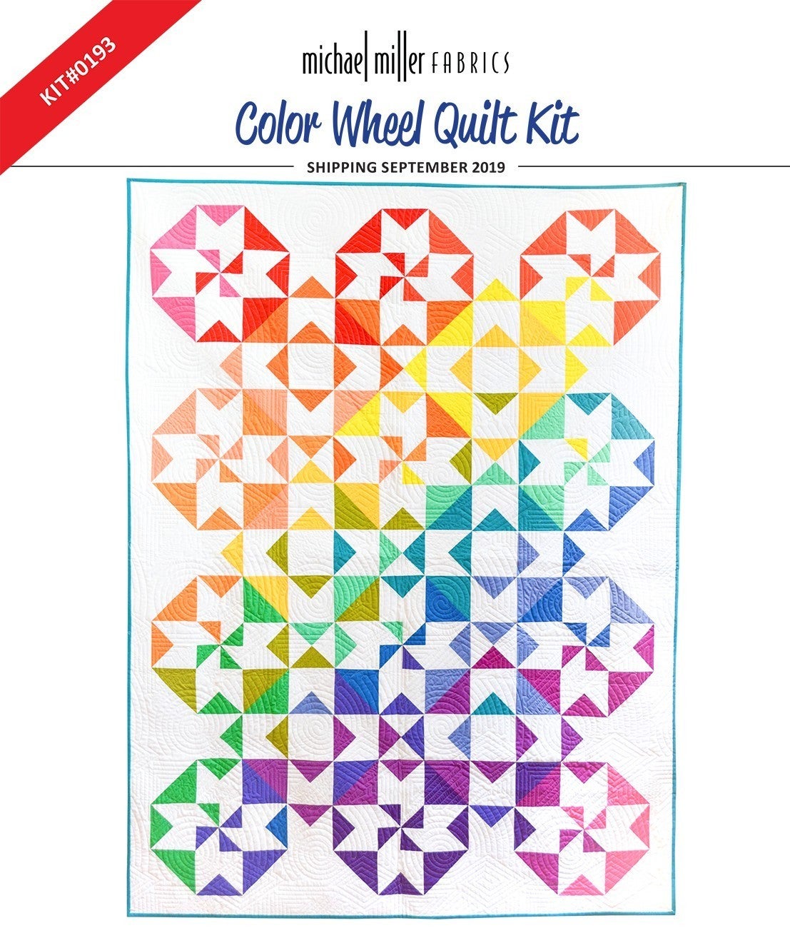 Color Wheel Quilt Kit By sold Michael Miller Fabrics