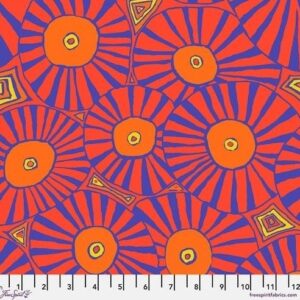Brollies in Red & Blue from the Kaffe Fassett Collective by Free Spirit Fabric