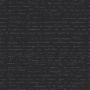 Duality Fusion in Lyricist's Diary Black From Art Gallery Fabrics
