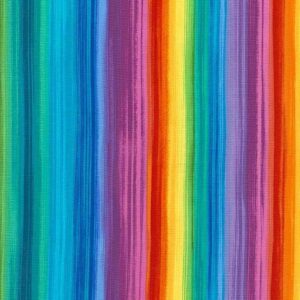 Rainbow Bright Stripes Multi From Timeless Treasures