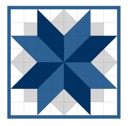 Lamoyne Star Quilt Pattern – Block Barn Designs – Patterns for Minky ...