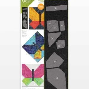 ACCUQUILT GO! Butterfly-Pieced - 9" Finished Die – BLOCK ON BOARD   55598