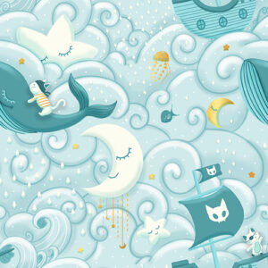 Sky Adventures in Light Blue from the Sky Adventures Collection