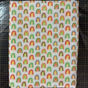 Bright Rainbows - 2 yard Cut - 100% Cotton Fabric