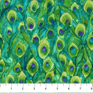 Green Multi from the Allure Collection from Northcott Fabrics